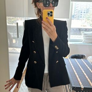 Zara black blazer - gold buttons XS - new without tags